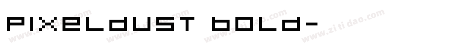 Pixeldust Bold字体转换